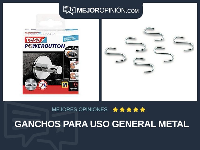 Ganchos para uso general Metal