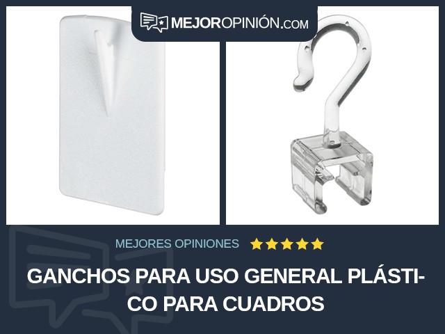 Ganchos para uso general Plástico Para cuadros