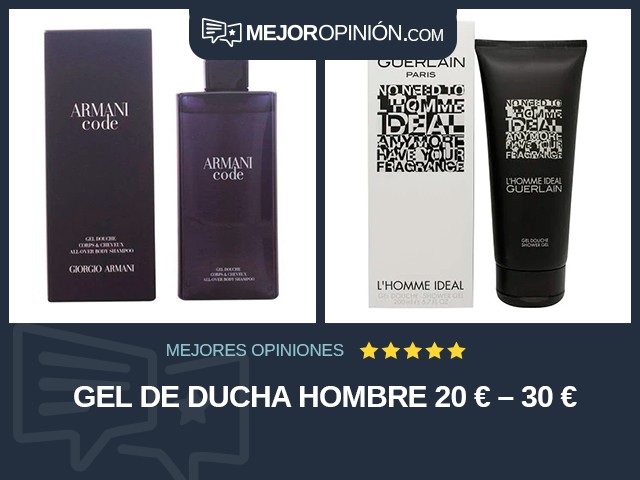 Gel de ducha Hombre 20 € – 30 €