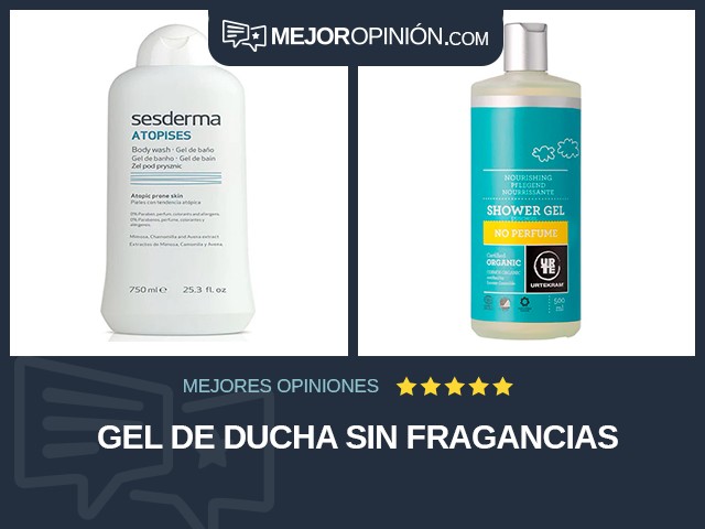 Gel de ducha Sin fragancias