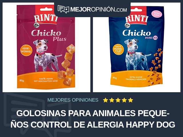 Golosinas para animales pequeños Control de alergia Happy Dog