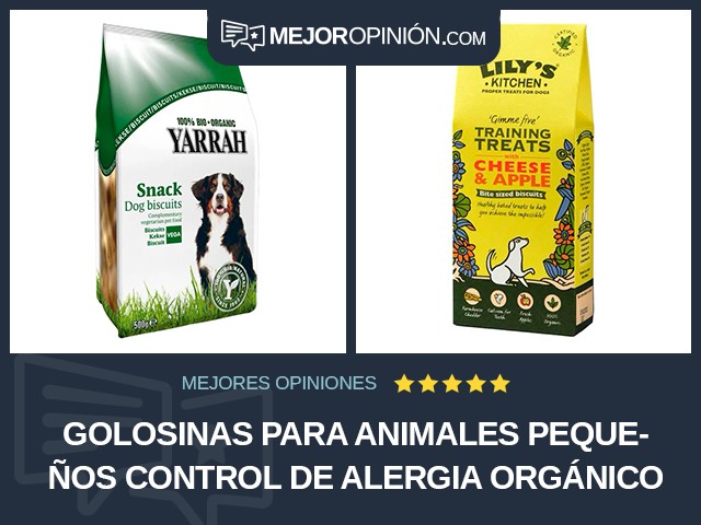 Golosinas para animales pequeños Control de alergia Orgánico