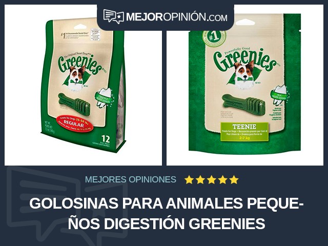 Golosinas para animales pequeños Digestión Greenies