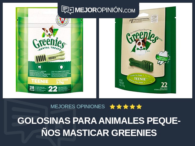 Golosinas para animales pequeños Masticar Greenies