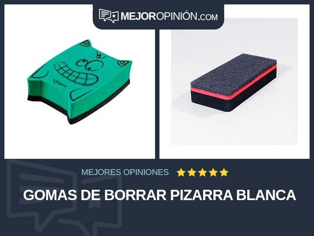 Gomas de borrar Pizarra blanca