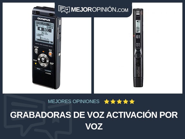 Grabadoras de voz Activación por voz