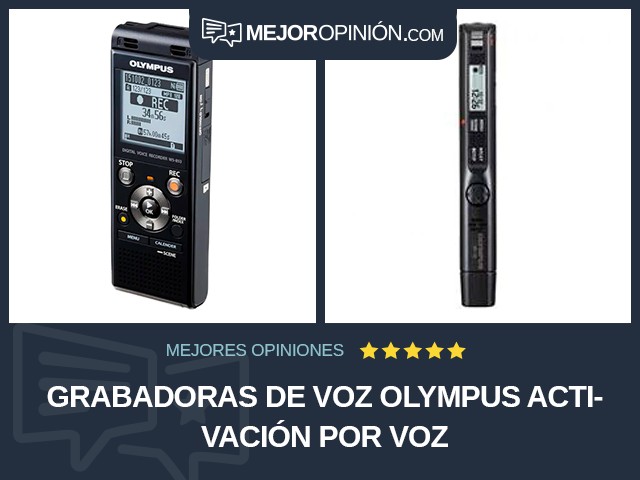 Grabadoras de voz Olympus Activación por voz