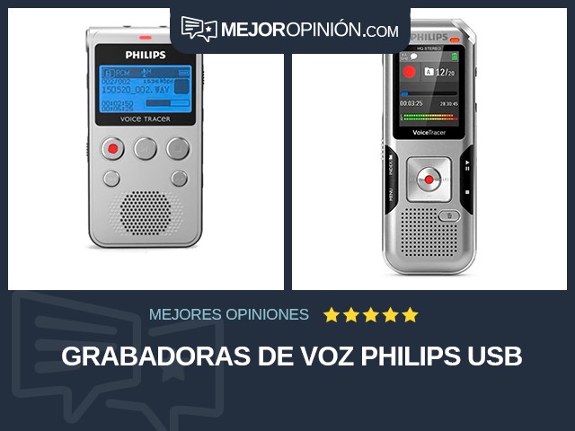 Grabadoras de voz Philips USB