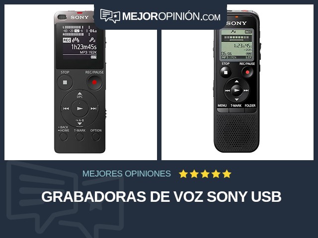 Grabadoras de voz Sony USB