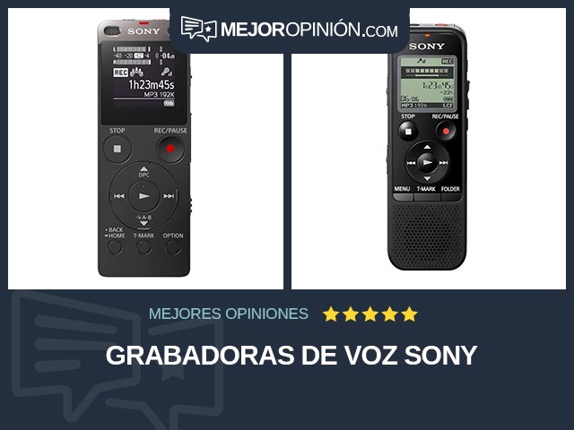 Grabadoras de voz Sony