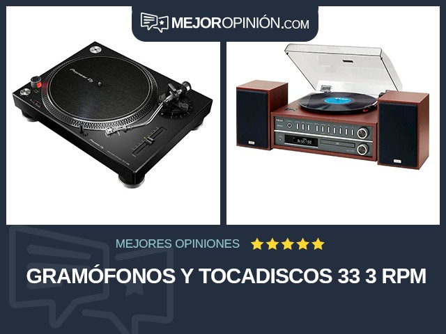 Gramófonos y tocadiscos 33 3 RPM