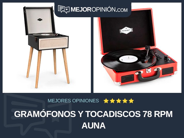 Gramófonos y tocadiscos 78 RPM Auna