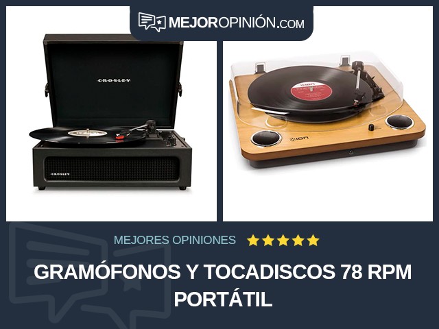 Gramófonos y tocadiscos 78 RPM Portátil