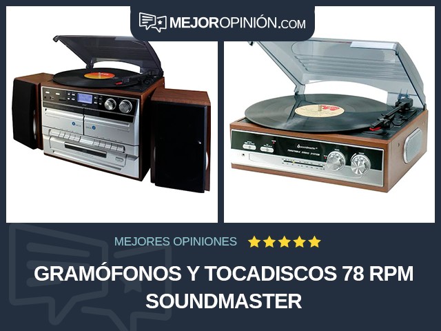 Gramófonos y tocadiscos 78 RPM soundmaster