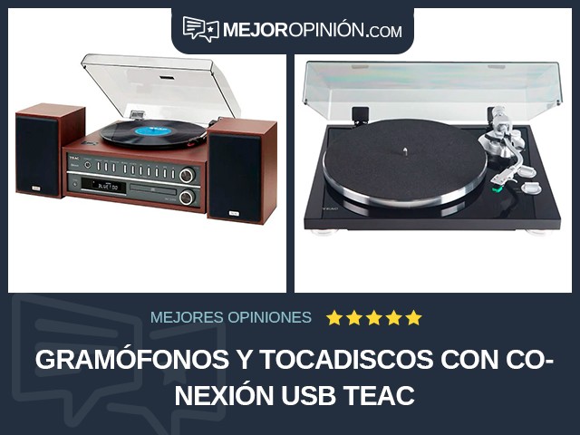 Gramófonos y tocadiscos Con conexión USB TEAC