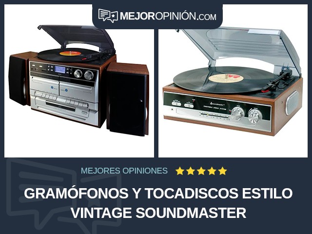 Gramófonos y tocadiscos Estilo vintage soundmaster