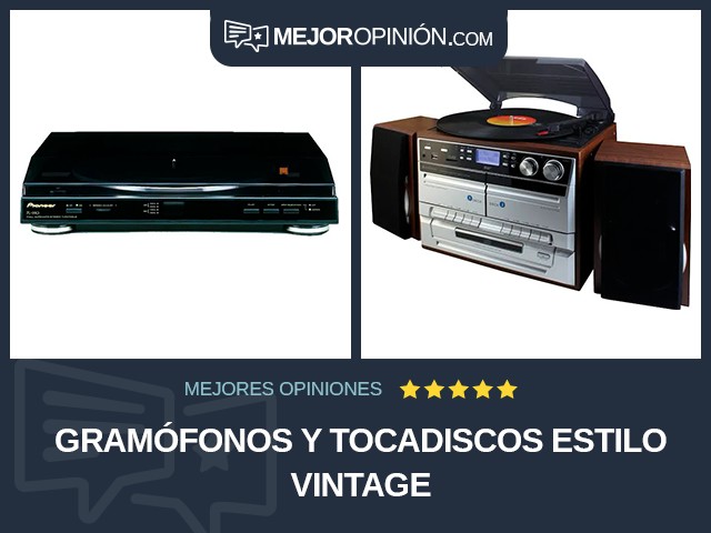 Gramófonos y tocadiscos Estilo vintage