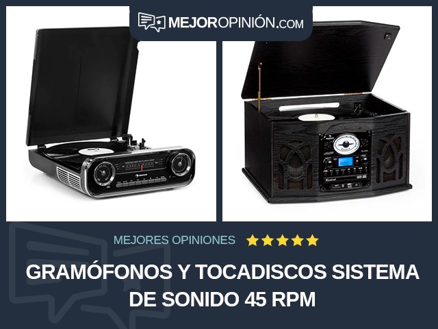 Gramófonos y tocadiscos Sistema de sonido 45 RPM