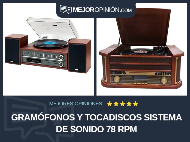Gramófonos y tocadiscos Sistema de sonido 78 RPM