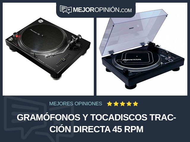 Gramófonos y tocadiscos Tracción directa 45 RPM