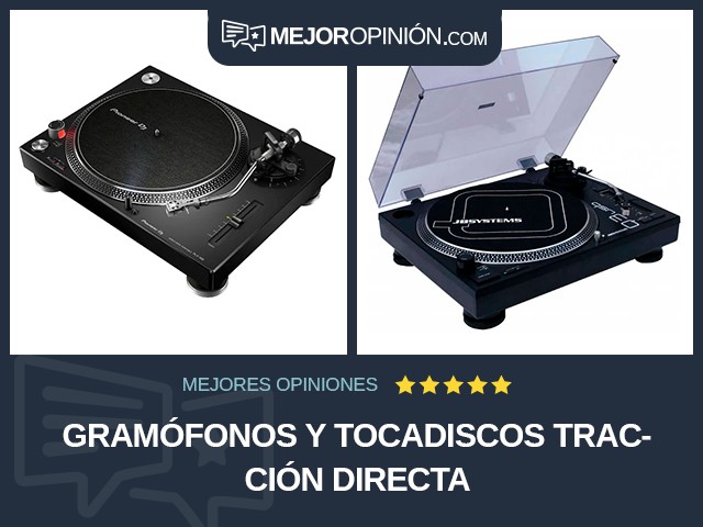 Gramófonos y tocadiscos Tracción directa