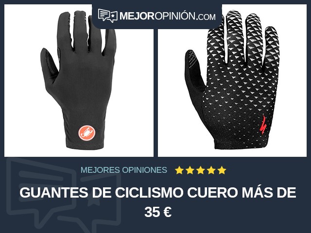Guantes de ciclismo Cuero Más de 35 €