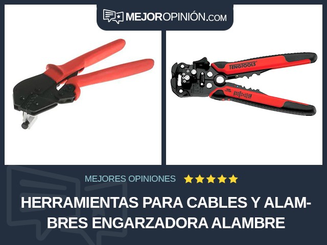 Herramientas para cables y alambres Engarzadora Alambre