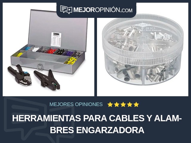 Herramientas para cables y alambres Engarzadora