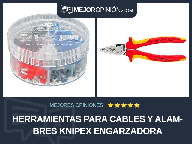 Herramientas para cables y alambres Knipex Engarzadora