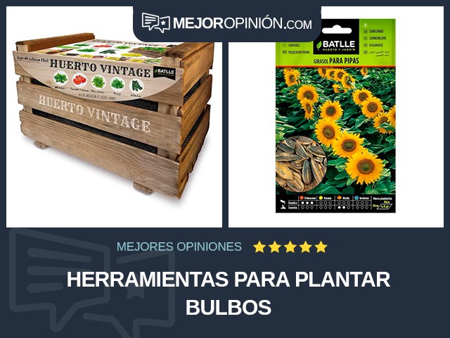 Herramientas para plantar bulbos