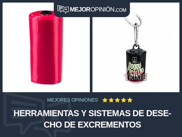 Herramientas y sistemas de desecho de excrementos