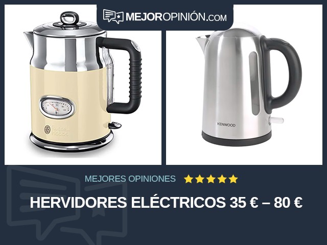 Hervidores eléctricos 35 € – 80 €