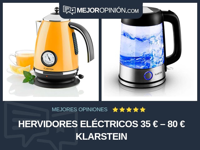 Hervidores eléctricos 35 € – 80 € Klarstein