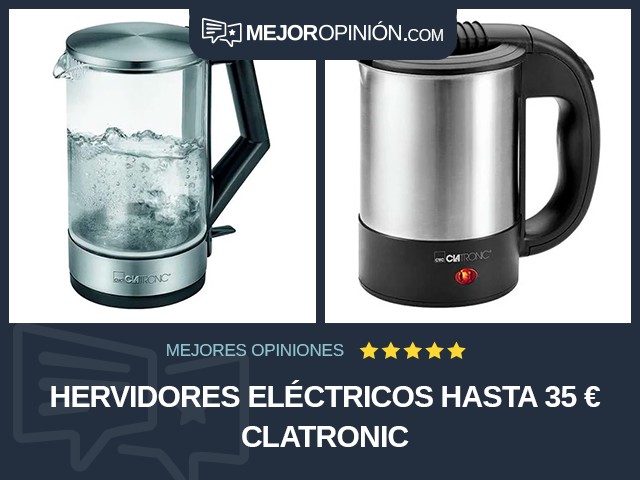 Hervidores eléctricos Hasta 35 € Clatronic