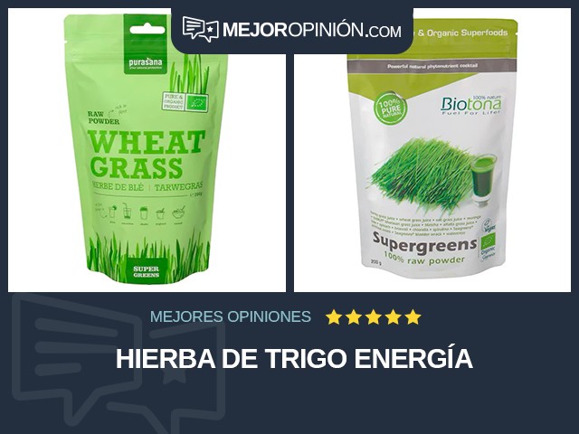 Hierba de trigo Energía