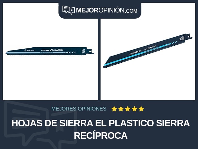 Hojas de sierra El plastico Sierra recíproca