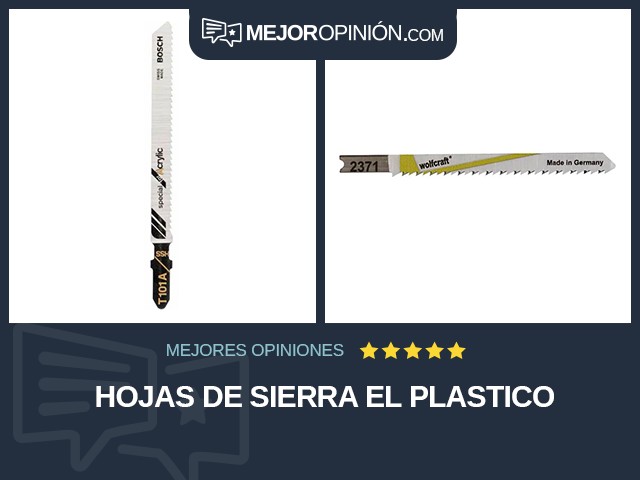 Hojas de sierra El plastico