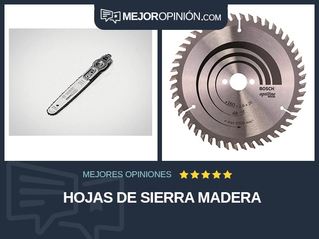 Hojas de sierra Madera