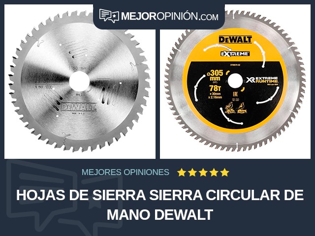 Hojas de sierra Sierra circular de mano DEWALT