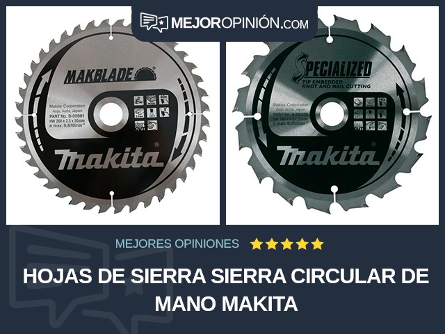 Hojas de sierra Sierra circular de mano Makita