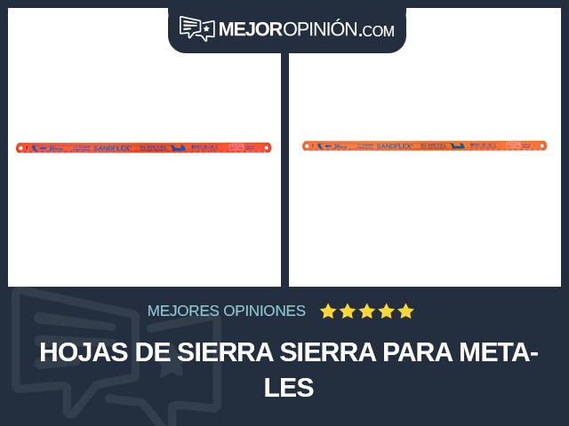 Hojas de sierra Sierra para metales