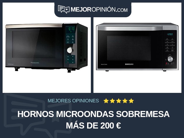 Hornos microondas Sobremesa Más de 200 €