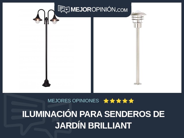 Iluminación para senderos de jardín Brilliant