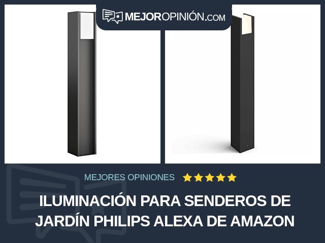 Iluminación para senderos de jardín Philips Alexa de Amazon