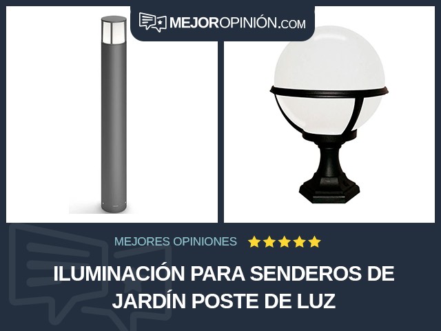 Iluminación para senderos de jardín Poste de luz