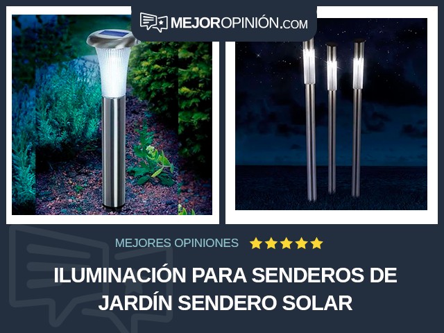 Iluminación para senderos de jardín Sendero Solar