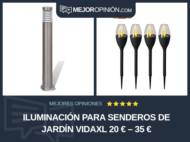 Iluminación para senderos de jardín vidaXL 20 € – 35 €