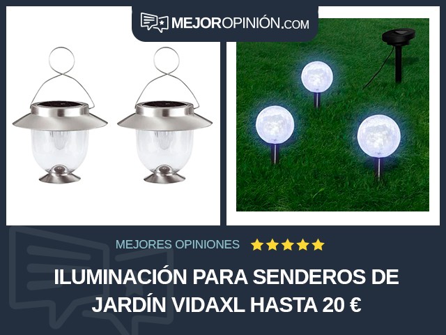 Iluminación para senderos de jardín vidaXL Hasta 20 €