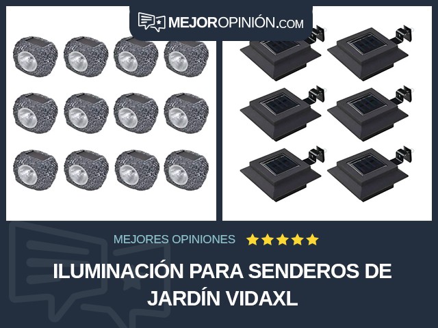 Iluminación para senderos de jardín vidaXL