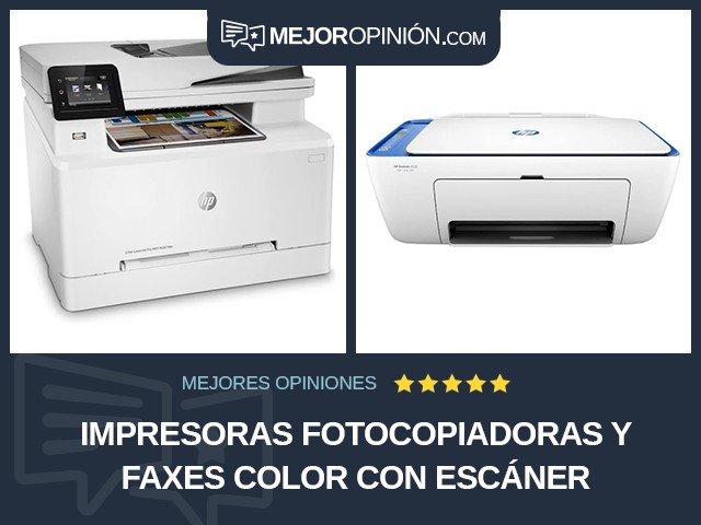 Impresoras fotocopiadoras y faxes Color Con escáner